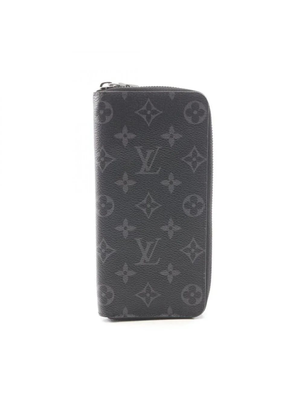 Louis Vuitton Round Wallet Zippy Vertical Monogram Eclipse Leather